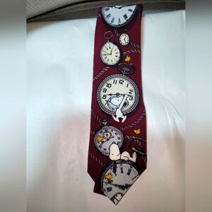 Vintage peanuts Right on time tie